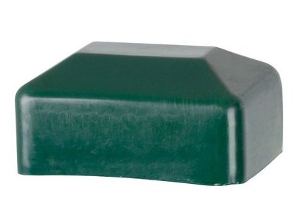 Čiapka Strend Pro EUROSTANDARD, na hranatý stĺpik, čiapočka, plastová, zelená, 60x40 mm