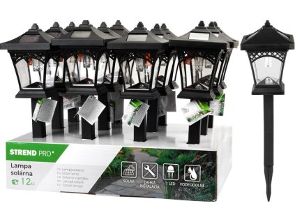 Lampa Strend Pro Heka, 430 mm, solárna, 1xLED, AA, Sellbox 12 ks