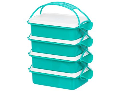 Obedár MagicHome CS336, 4 dielny, 4x 1000 ml, PP/PE, 24,3x14,6x29,5 cm