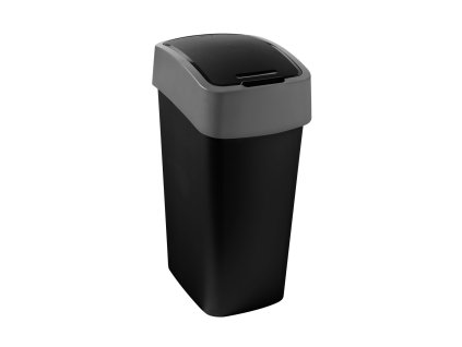 Kôš Curver® PACIFIC FLIP BIN 25 lit., 34x26x47 cm, čierno/šedý, na odpad