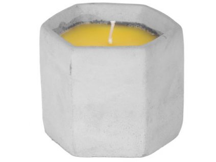 Sviečka Citronella, cement, 85 g, repelentná, 90x75 mm