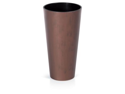 Kvetináč s vložkou TUBUS Slim Corten 250x476 mm, medený vzhľad