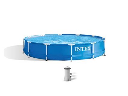 Bazén Intex® Metal Frame 28212, kartušová filtrácia, 366x76 cm
