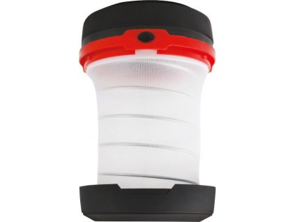 Lampa Strend Pro Camping, skladacia, kempingové svietidlo, 3xAA, červená, 8.5x5/13 cm