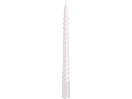 Sviečka MagicHome Vianoce, 25 cm, bal. 2 ks, biela, špirálová, točená