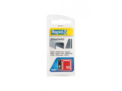 Spony RAPID 53 STANDARD, 8 mm, sponky do sponkovačky, bal. 1080 ks