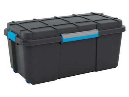 Box KIS Scuba L, 74 lit., čierny, 395x780x350 mm, úložný