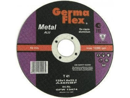 Kotuc GermaFlex Aluminium T41 180x1,6x22,2 mm, A46NALU BF, hlinik