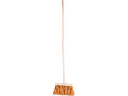 Metla Geco Indust Brown WH, 250 mm, priemyselná, hnedá, s násadou 1200 mm