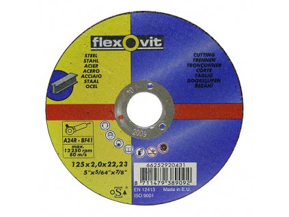Kotúč flexOvit 20431 125x2,0 A24R-BF41, rezný na kov