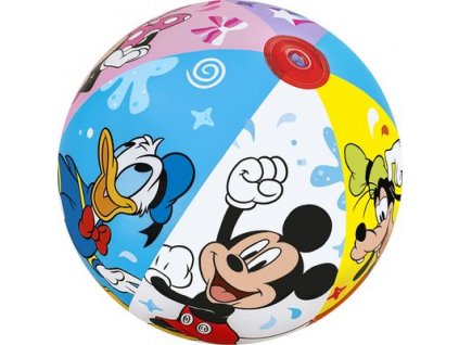 Lopta Bestway® 91098, Mickey&Friends, plážová, detská, nafukovacia, do vody, 51 cm