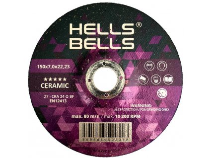 Kotúč Hells Bells 180x7.0x22.2mm, T27, SG-Ceramic, brúsny