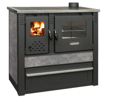 Sporák Pro PANONIA, šedý, pravý vývod  + Pevný podpaľovač zadarmo
