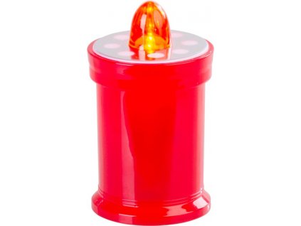 Sviečka MagicHome TG-18, LED, na hrob, červená, 11 cm, (súčasť balenia 2xAA)