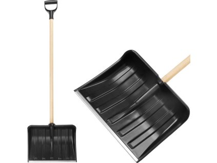 Odhrňovač Snowman M0 400x310 mm, lopata na sneh, Pvc, odhŕňač, drevená násada