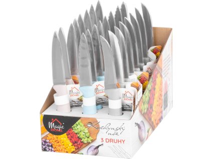 Nôž MagicHome, 3 druhy, kuchynský, orezávací, Sellbox 24 ks