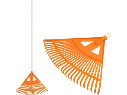 Hrable na lístie Strend Pro R130, 27 zubé, 58 cm, vejárové, plastové, 160 cm násada