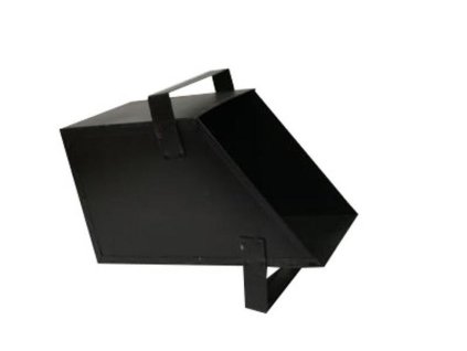 Uhliak hranatý, lakovaný uhliak na uhlie s stojanom