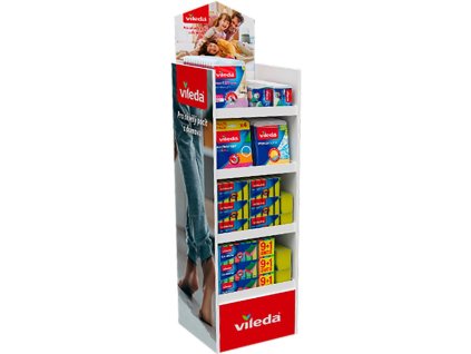 Stojan Vileda ATF display malý, kartónový + grátis Ultramax Complete Set box