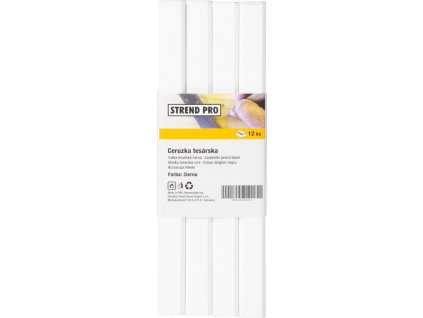 Ceruzka Strend Pro CP0611, tesárska, 180 mm, 12 ks, hranatá, čierna tuha