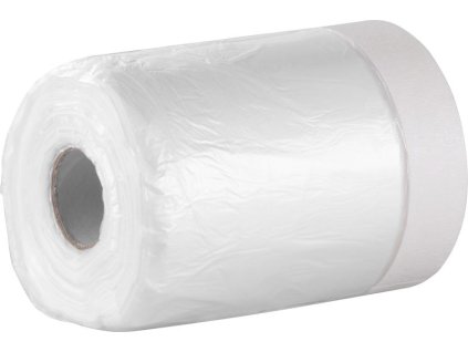 Fólia krycia Strend Pro, 550 mm, L-30 m, PE, maliarska, s maskovacou lepiacou páskou, zakrývacia na podlahu