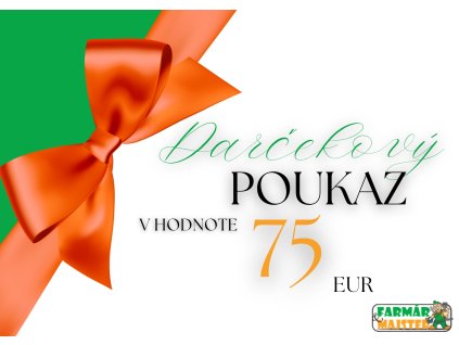 Darčekový poukaz v hodnote 75,- €