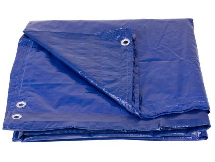 Plachta Tarpaulin Poolco 5,5 m ,120 g/m, zakrývacia, modrá, okrúhla, s okami