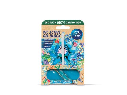 Ambipur WC Active gel-blok vodné kvety 45g