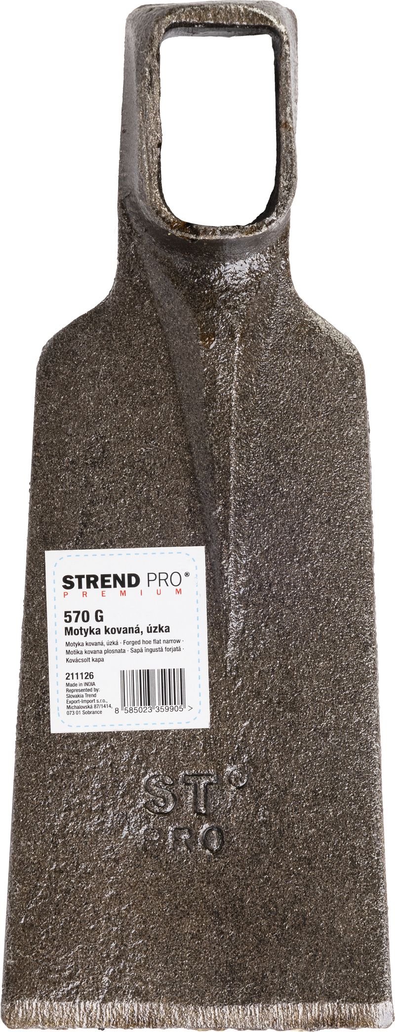 STREND PRO Motyka Gardex Basmat, 568 g, úzka, kovaná, bez násady