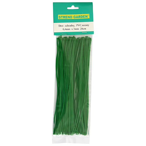 STREND PRO Garden Drôt GardenTwist PVC 0,4x3 mm, L-200 mm, viazací, bal. 100 ks