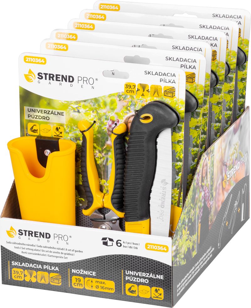 STREND PRO Garden Sada Strend Pro, záhradné nožnice na konáre, pílka, púzdro, 3-dielna sada