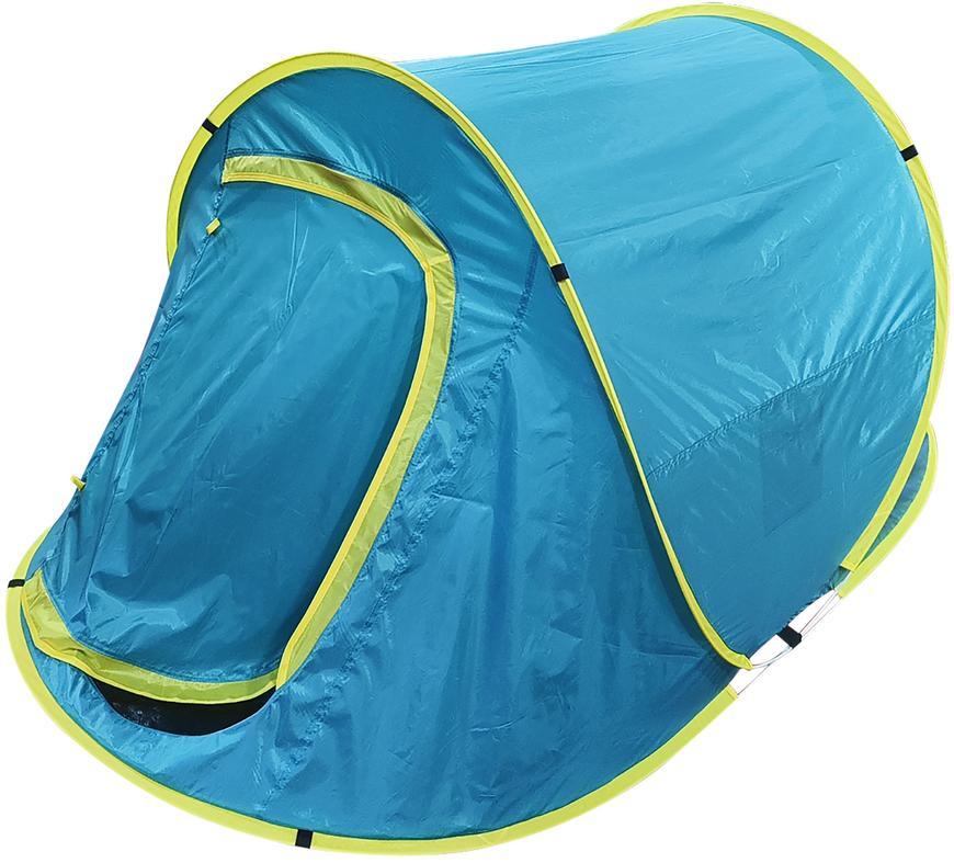 STREND PRO Stan Strend Pro, rozkladací, plážový, modro-žltý, 220x120x95 cm