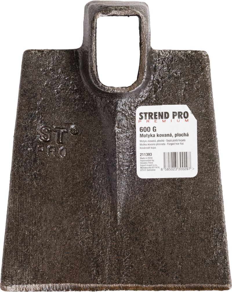 STREND PRO Motyka Gardex Malvan, 600 g, plochá, kovaná, bez násady