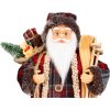 Dekorácia MagicHome Vianoce, Santa, s darčekom, červený, 30 cm