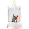 Lampáš MagicHome Vianoce, Santa so stromčekom, plast, 1xLED teplá biela, 8x4x15 cm, 2xAAA