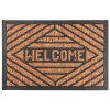 Rohožka MagicHome RBP 193, pred dvere, Welcome 3, 40x60 cm, guma/panama