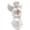 Dekorácia Strend Pro Gecco, anjel, 15x12x22 cm, polyresin, solárna, na hrob, 1 LED, AA