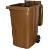 Nádoba Europlast 240 lit., plast, hnedá, popolnica na odpad