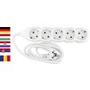 Cable GERMAN socket Strend Pro DG-805B 1,50 m, 5 sockets, HU, RO, SRB, CRO