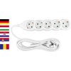 Cable GERMAN socket Strend Pro DG-805B 3,00 m, 5 sockets, HU, RO, SRB, CRO