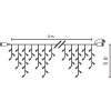 Reťaz MagicHome Vianoce MULTI CONNECT Icicle, 200 LED teplá biela, cencúľová, jednoduché svietenie, 230 V, 50 Hz, IP44, bez zdroja, exteriér, osvetlenie, L-5 m