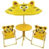 Set záhradný LEQ MELISENDA Tigre, tiger, slnečník 105 cm, stôl 50 cm, 2 stoličky, detský