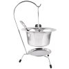 Servírovacia sada MagicHome, 800 ml, nerez, mini kotlík so stojanom a naberačkou