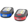 Svietidlo Strend Pro Worklight, prívesok, LED 200 lm, magnet, s klipsou, červená/modrá, 3x AAA, Sellbox 12 ks