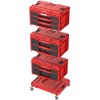 Box QBRICK® System ONE Workshop Red - Cart, 3x Toolbox, 4 dielna sada boxov na náradie