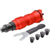 Nadstavec na vŕtačku Strend Pro Premium, 1/4", 2,4 - 6,4 mm nitovací, pre trhacie nity, v kufri