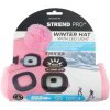 Čiapka Strend Pro kid ružová M, s brmbolcami, 4x SMD LED, USB nabíjanie