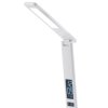 Lampa Strend Pro, stolná, LED, bezdrôtové nabíjanie, voľba intenzity svetla, s displejom, hodiny, budík, teplomer, 4 W, biela