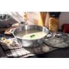 Hrniec Wok MagicHome Chloe, 26 cm, 5 lit., so sklenenou pokrievkou, nerez