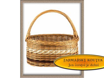 Elegantní koš s proužky